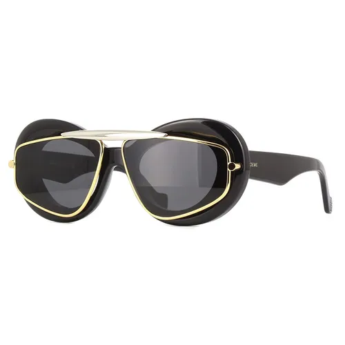Kính Mát Loewe Double Frame LW40120I 01A Màu Đen Vàng