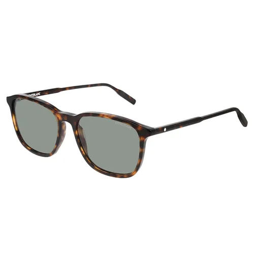 Kính Mát Montblanc Sunglasses MB0082S 002 53 Màu Nâu/Xanh