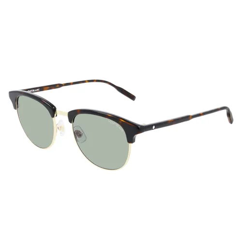 Kính Mát Montblanc Sunglasses MB0083S-002 51 Màu Nâu/Xanh - Kính mắt - Vua Hàng Hiệu