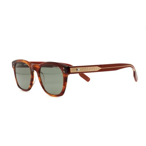 Kính Mát Montblanc Sunglasses MB0122S-002 51 Màu Nâu/Xanh