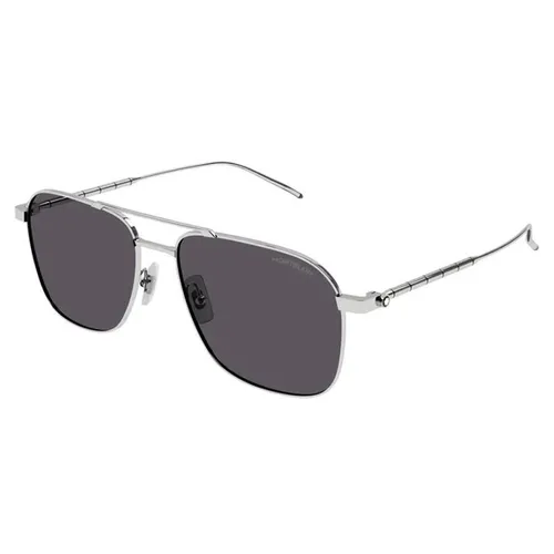 Kính Mát Nam Montblanc MB0214S-001 58 Sunglasses Màu Xám Đậm