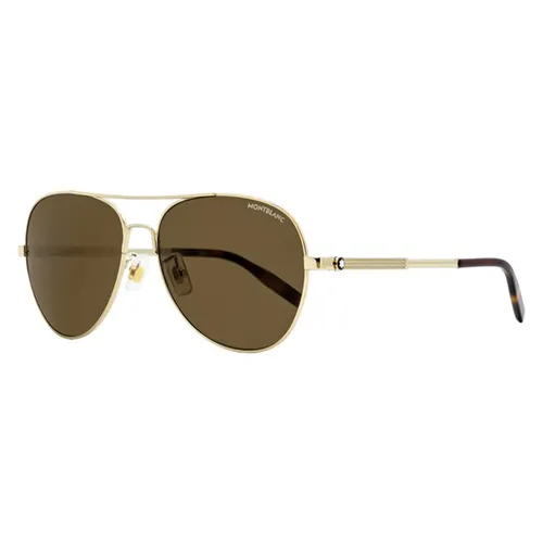 Kính Mát Nam Montblanc Sunglasses MB0027S-008 60 Màu Nâu Đậm