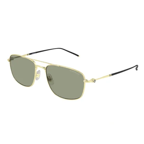 Kính mắt - Kính Mát Nam Montblanc Sunglasses MB0127S-003 56 Màu Xanh Lá - Vua Hàng Hiệu