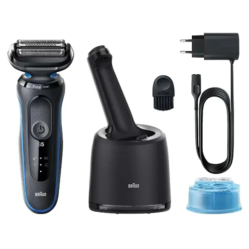 Máy chăm sóc da Braun - Máy Cạo Râu Braun Series 5 50-B7000CC Màu Đen Phối Xanh Dương - Vua Hàng Hiệu
