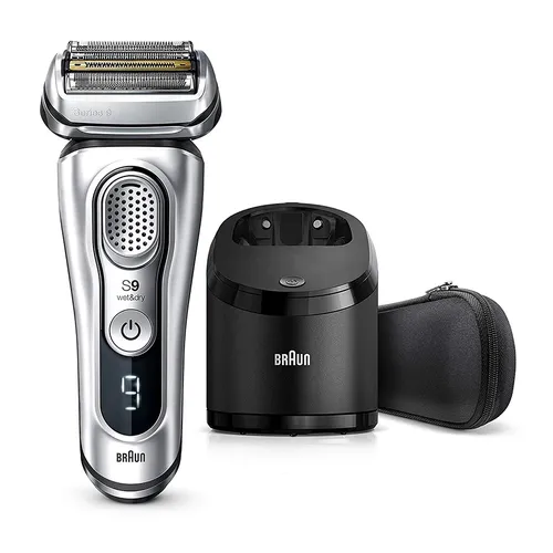 Máy Cạo Râu Braun Series 9 9375CC Màu Bạc Đen - Máy chăm sóc da - Vua Hàng Hiệu