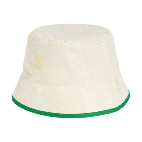 Mũ nón Adidas Mũ tròn - Mũ Adidas Monogram Bucket Hat IS3010 Màu Trắng Kem - Vua Hàng Hiệu