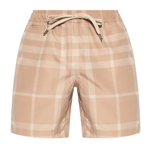 Quần Short Nam Burberry Check Printed 8068555 Màu Be Size L - Thời trang - Vua Hàng Hiệu