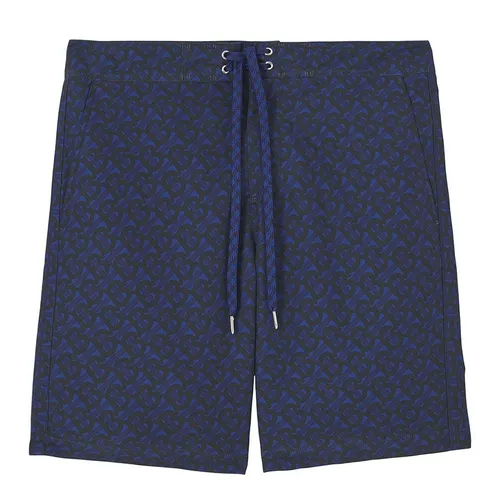 Thời trang Burberry Quần shorts - Quần Short Nam Burberry Monogram Swim Shorts 8048893 Màu Xanh Navy Size XS - Vua Hàng Hiệu