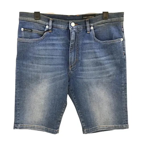 Thời trang - Quần Short Nam Dolce & Gabbana D&G GY4JED Màu Xanh Nhạt Size 50 - Vua Hàng Hiệu