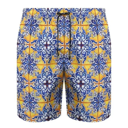 Thời trang - Quần Short Nam Dolce & Gabbana D&G M4A13T Màu Xanh Vàng Size M - Vua Hàng Hiệu