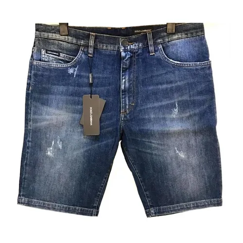Thời trang - Quần Short Nam Dolce & Gabbana D&G Shorts GY4JED Màu Xanh Đậm Size 44 - Vua Hàng Hiệu