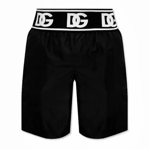 Quần Short Nam Dolce & Gabbana D&G Swim Shorts With Logo M4E60T Màu Đen Size S - Thời trang - Vua Hàng Hiệu