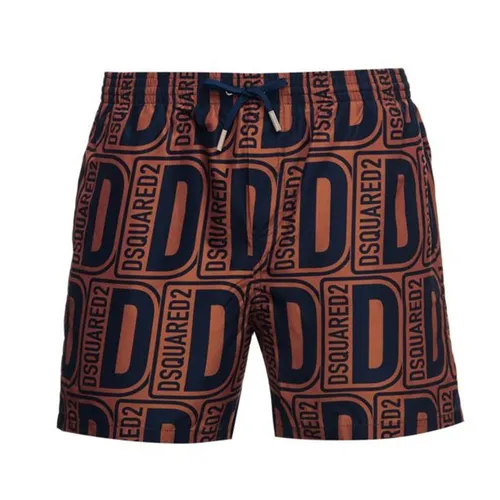 Quần Short Nam Dsquared2 Allover Monogram Boxer Midi D7B544580 Màu Nâu Size 44 - Thời trang - Vua Hàng Hiệu