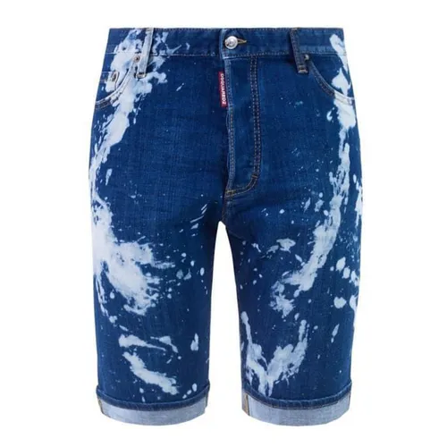Quần Short Nam Dsquared2 Denim Màu Xanh Size 42