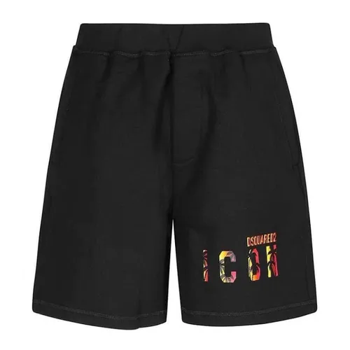 Quần Short Nam Dsquared2 S79MU0051 Màu Đen Size XS