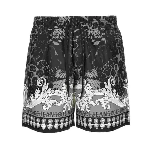 Thời trang - Quần Short Nam Versace 76GAD114 Màu Đen Xám Size 44 - Vua Hàng Hiệu