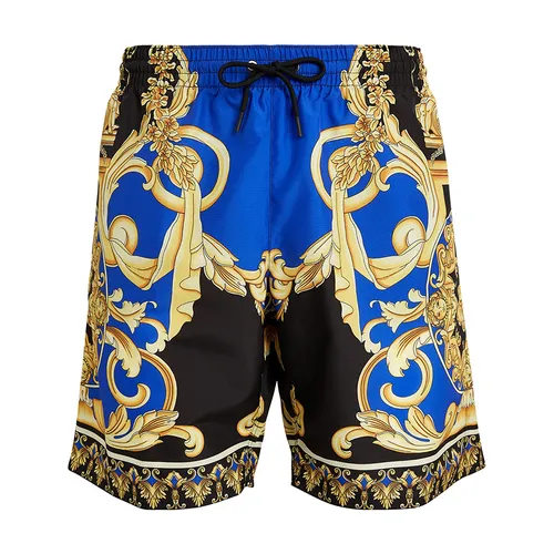 Thời trang - Quần Short Nam Versace A7343 GB02 Màu Xanh Hoa Vàng Size 3 - Vua Hàng Hiệu