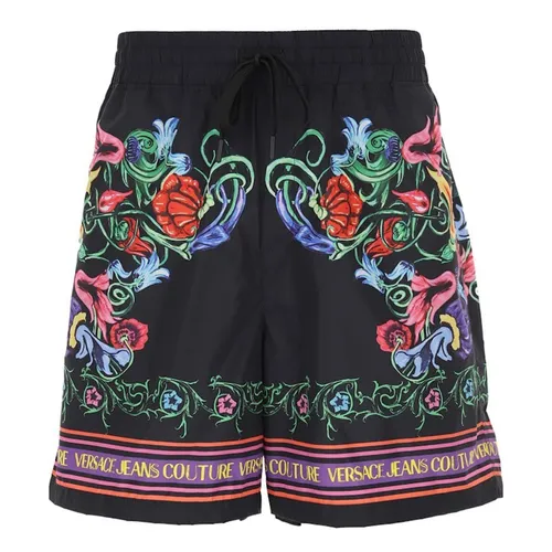 Thời trang - Quần Short Nam Versace Jeans Couture 74GADP17 Màu Đen Họa Tiết Size 44 - Vua Hàng Hiệu