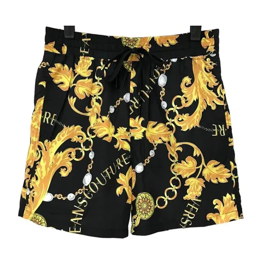 Thời trang - Quần Short Nam Versace Jeans Couture 74GASD08 Màu Đen Vàng Size 48 - Vua Hàng Hiệu