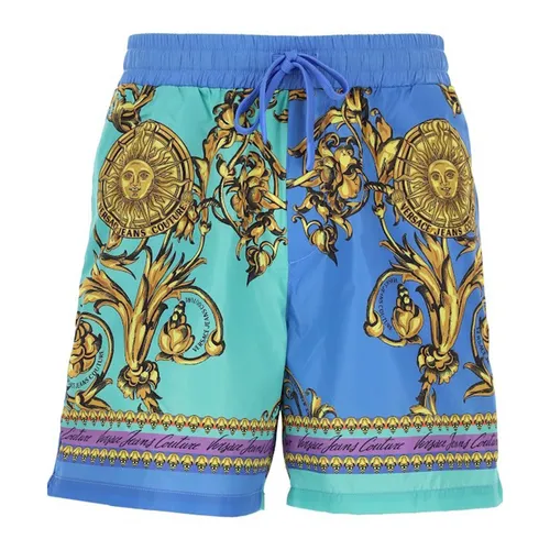 Thời trang - Quần Short Nam Versace Jeans Couture Garland 72GAD1D6 Phối Màu Xanh Size 48 - Vua Hàng Hiệu