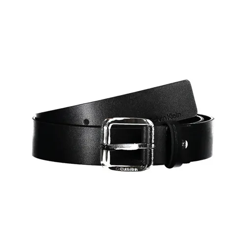 Thắt lưng Calvin Klein Nam - Thắt Lưng Nam Calvin Klein CK Leather Belt K50K510372_NERO_BAX Màu Đen Size 90 - Vua Hàng Hiệu