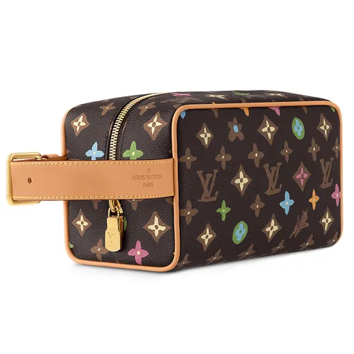 Túi xách Louis Vuitton Túi cầm tay - Túi Cầm Tay Louis Vuitton LV Locker Dopp Kit Chocolate Brown Màu Nâu Chocolate - Vua Hàng Hiệu