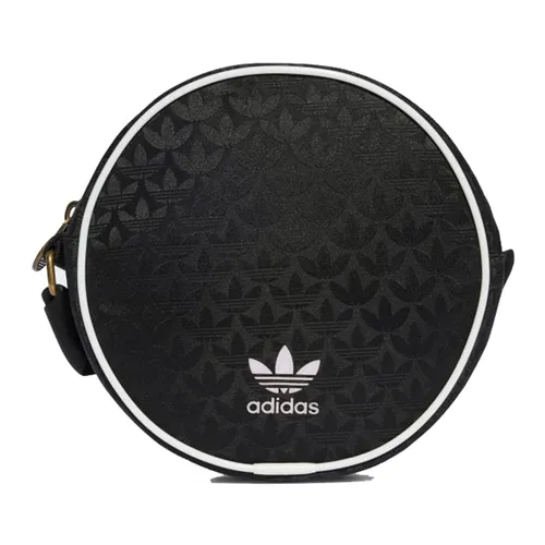 Túi Đeo Chéo Nữ Adidas Trefoil Monogram Jacquard Round Bag IT7388 Màu Đen