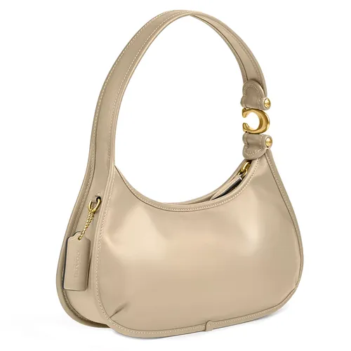 Túi Đeo Vai Nữ Coach Eve Medium Leather Shoulder Bag CM530 Brass/Ivory Màu Be - Túi xách - Vua Hàng Hiệu