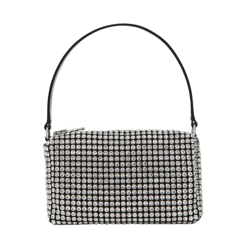 Túi Xách Tay Nữ Alexander Wang Heiress Pouch In Crystal Mesh 2019P0813J100 Màu Đen - Túi xách - Vua Hàng Hiệu