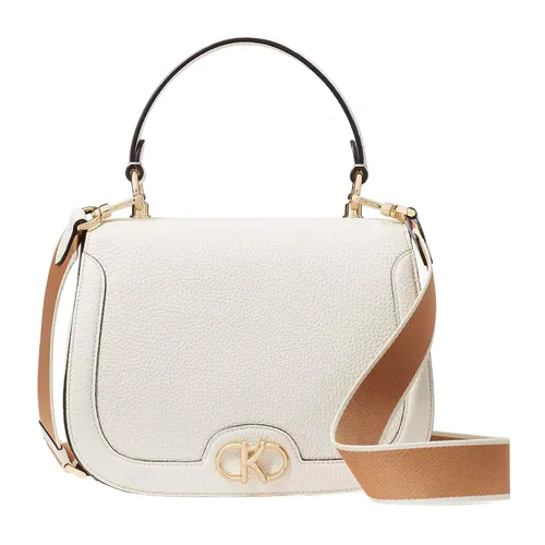 Kate Spade - Túi Xách Tay Nữ Kate Spade Kyla Top Handle Saddle Bag Màu Trắng Kem - Vua Hàng Hiệu