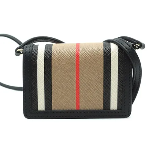 Ví Nữ Burberry Jessoe Striped Mini Card Holder Wallet 8073067 Màu Be Đen