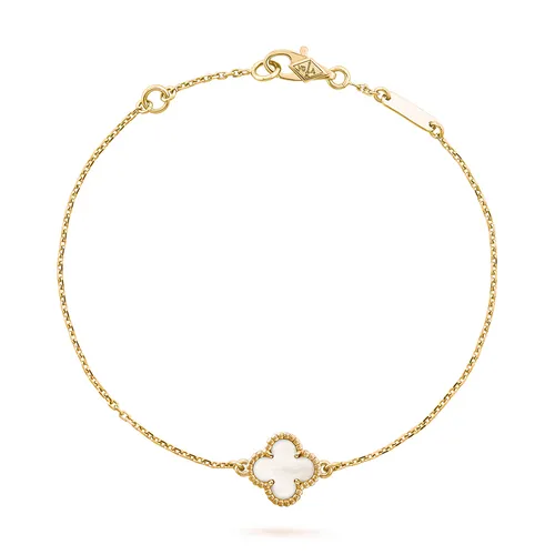Trang sức Vòng đeo tay Vàng 18k - Vòng Đeo Tay Nữ Van Cleef & Arpels Sweet Alhambra Bracelet VCARF68800 Màu Vàng - Vua Hàng Hiệu
