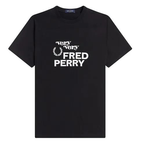 Áo Phông Nam Fred Perry Printed M2667 Black Tshirt Màu Đen Size S - Thời trang - Vua Hàng Hiệu