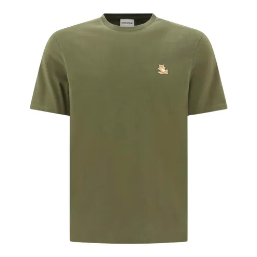 Thời trang Xanh rêu - Áo Phông Nam Maison Kitsuné Military Green With Chilax Fox Logo Embroidered LM00110KJ0008P384 Tshirt Màu Xanh Rêu Size M - Vua Hàng Hiệu