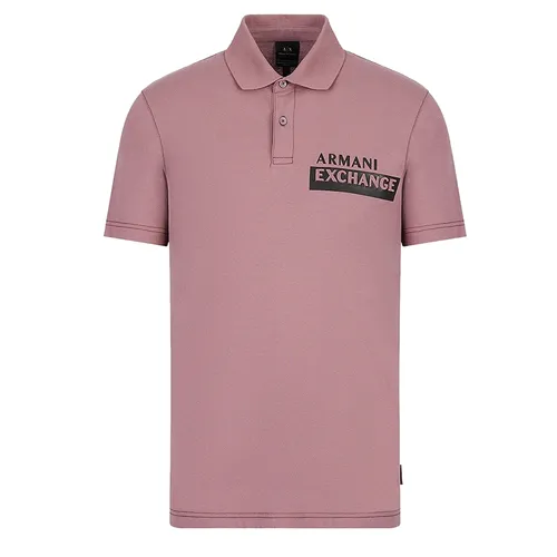 Áo Polo Nam Armani Exchange Regular Fit Tshirt 6LZFBE ZJGCZ - GB03 Màu Đỏ Hồng Size S