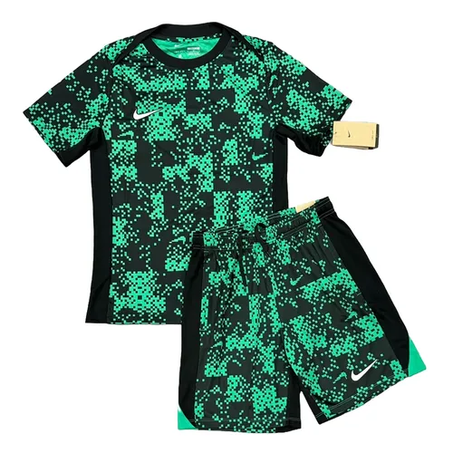 Thời trang Nike Nam Xanh lá - Bộ Quần Áo Cộc Tay Nam Nike Academy Allover Print Dri-Fit FN2412-324/FN2414-324 Màu Xanh Lá Size M - Vua Hàng Hiệu