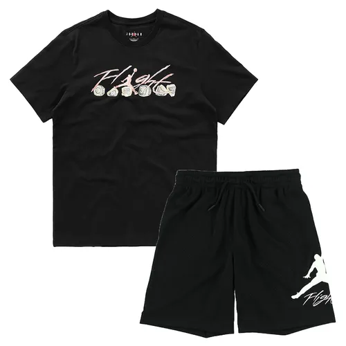 Bộ Quần Áo Cộc Tay Nam Nike Jordan Flight Essentials FN5966-010/95D101-023 Màu Đen Size S - Thời trang - Vua Hàng Hiệu