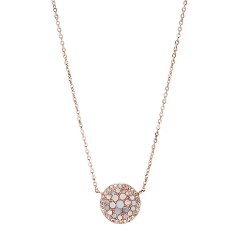 Trang sức - Dây Chuyền Nữ Fossil Mosaic Necklace JF01740791 Màu Vàng Hồng - Vua Hàng Hiệu