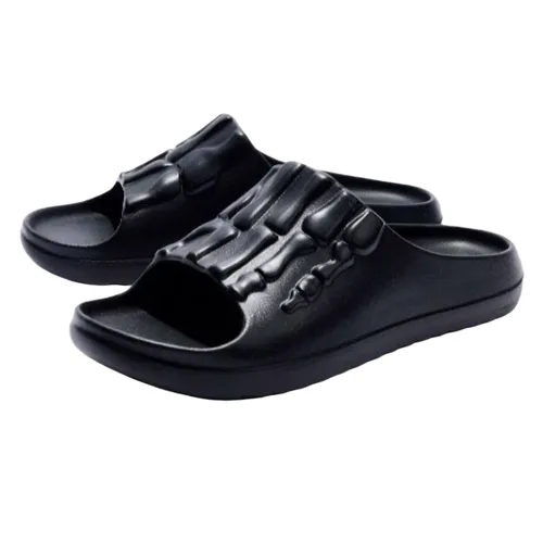 Boohooman - Dép Nam Boohooman Khung Xương BMM75660 Màu Đen Size 41 - Vua Hàng Hiệu