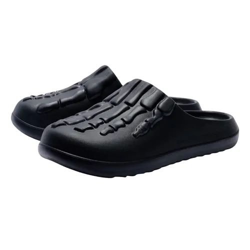 Boohooman - Dép Sục Nam Boohooman Khung Xương BMM75675 Màu Đen Size 41 - Vua Hàng Hiệu