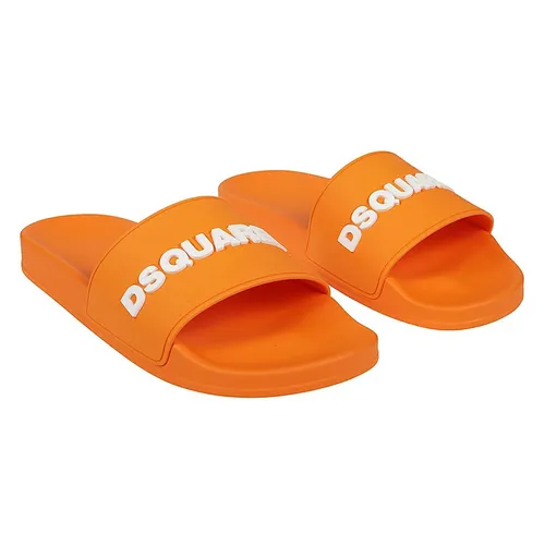 Dép Nam DSquared2 Logo Embossed Slides FFM0023 17205013-6051 Màu Cam Size 40