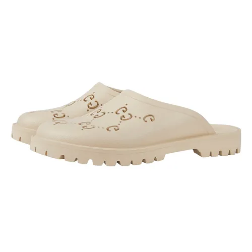 Dép Nam Gucci Men's Slip On Sandal 655517 JFB00 9022 Màu Trắng Kem Size 7 - Dép - Vua Hàng Hiệu