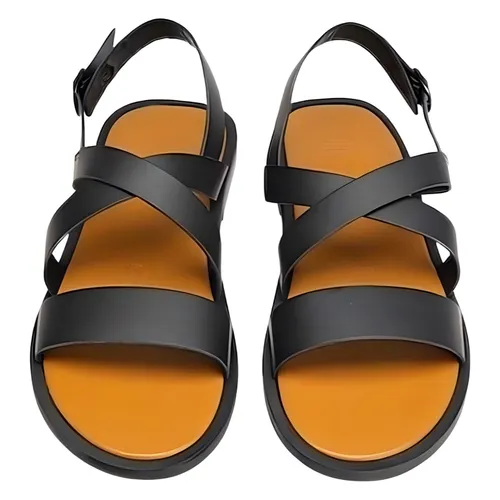 Yoox - Dép Sandal Nam Yoox 17006163QT Màu Đen Size 41 - Vua Hàng Hiệu
