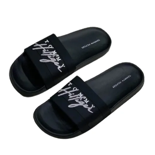 Dép Tommy Hilfiger Davys Slide Black Màu Đen Size 38 L - Dép - Vua Hàng Hiệu