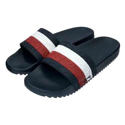 Dép Tommy Hilfiger Men's Ramey Slide Dark Blue Màu Xanh Đậm Size 44.5 - Dép - Vua Hàng Hiệu