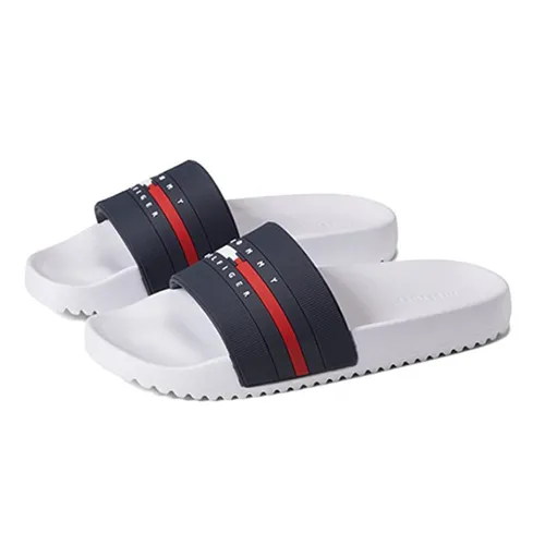 Dép Tommy Hilfiger - Dép Tommy Hilfiger TM Ratter Màu Trắng Xanh Size 44.5 - Vua Hàng Hiệu