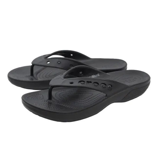 Dép Crocs - Dép Xỏ Ngón Crocs Capri Metallic Slide 208192-001 Màu Đen Size 40 - Vua Hàng Hiệu