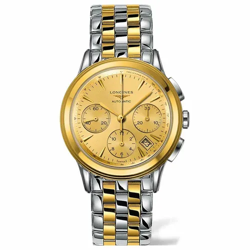 Đồng Hồ Nam Longines Flagship L4.803.3.32.7 Màu Vàng Bạc - Đồng hồ - Vua Hàng Hiệu
