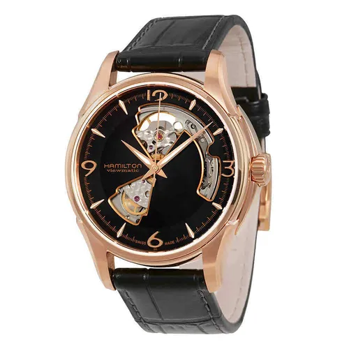 Hamilton - Đồng Hồ Nam Hamilton Jazzmaster Open Heart Rose Gold H32575735 Màu Đen Vàng Hồng - Vua Hàng Hiệu