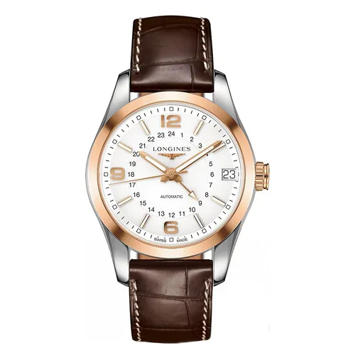 Đồng Hồ Nam Longines Conquest Classic GMT Watch L2.799.5.76.3 Màu Nâu